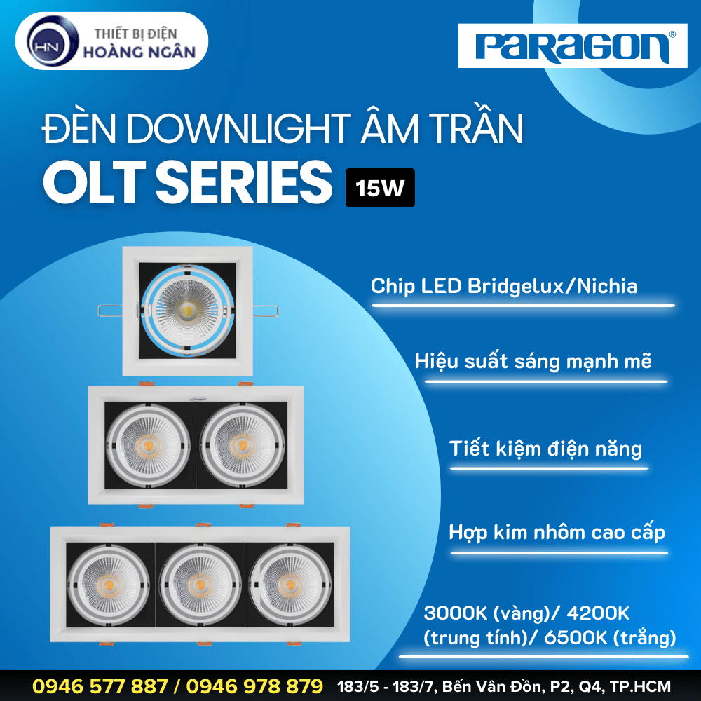 Đèn Downlight Âm Trần Paragon OLT Series