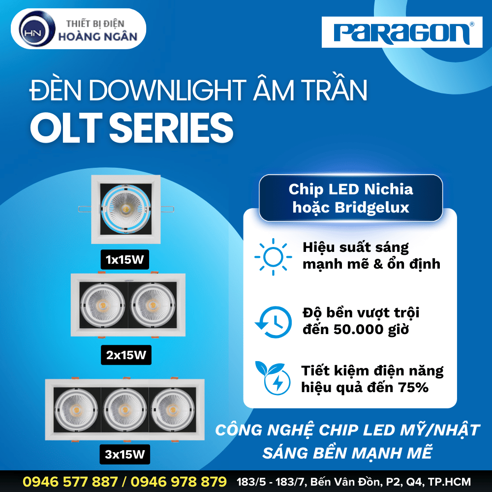 Đèn Downlight Âm Trần Paragon OLT Series