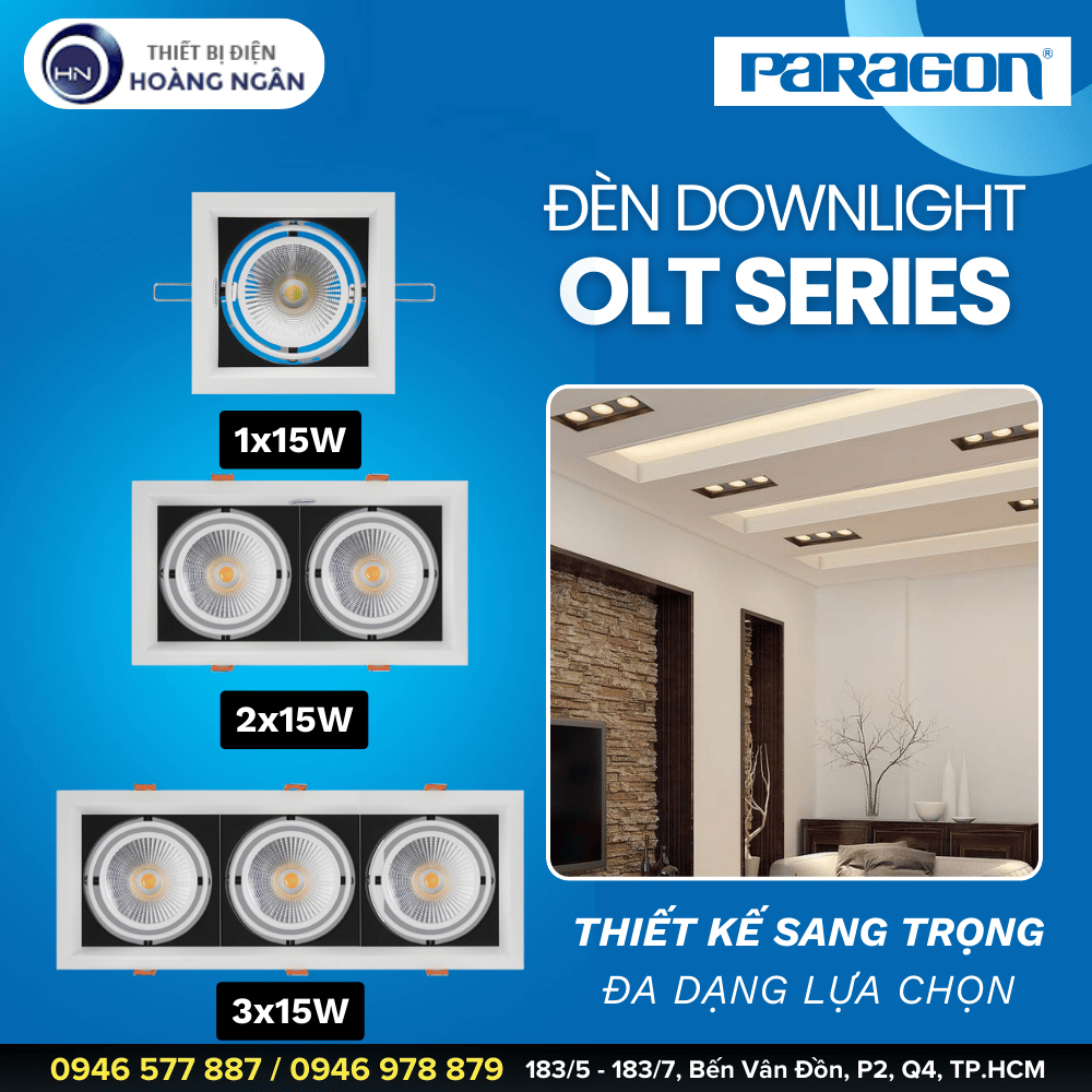 Đèn Downlight Âm Trần Paragon OLT Series - Điều Chỉnh Độ Sáng