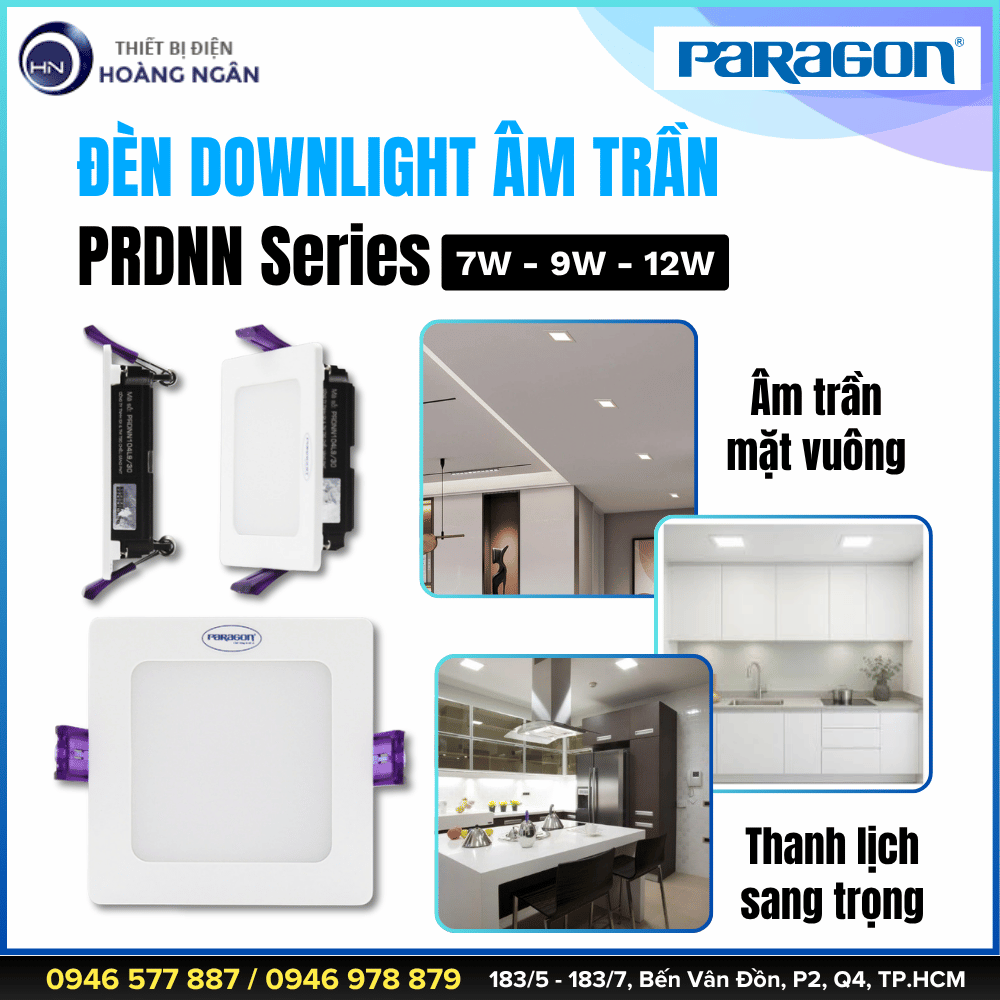 Đèn Downlight Âm Trần Paragon PRDNN Series - CCT