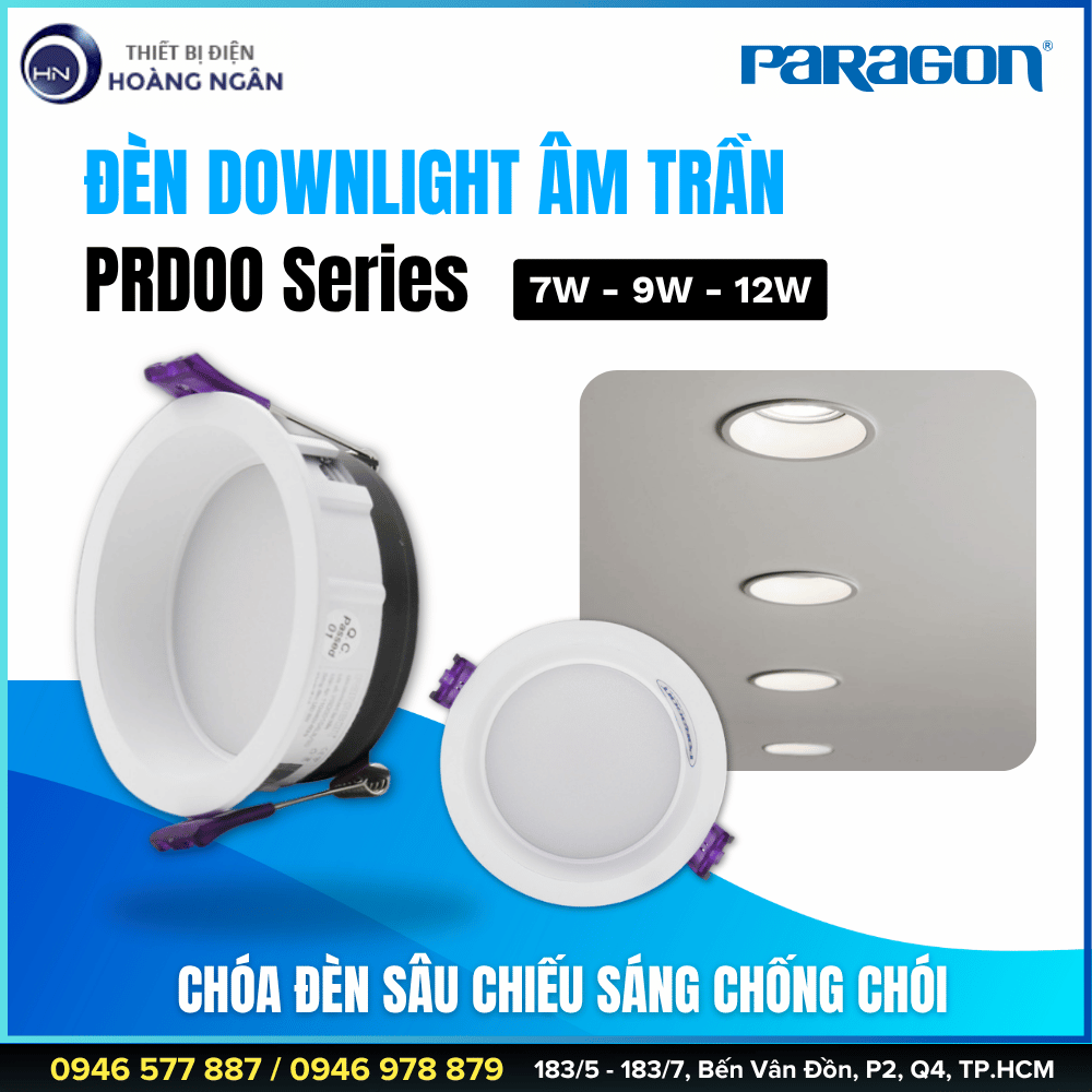Đèn Downlight Âm Trần Paragon PRDOO Series - CCT