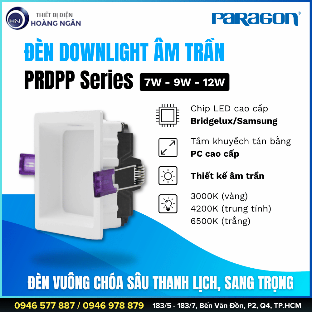 ĐÈN DOWNLIGHT ÂM TRẦN PARAGON PRDPP Series
