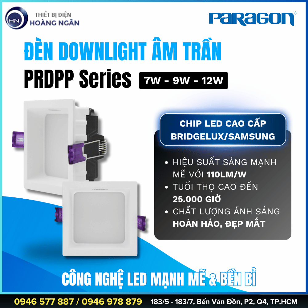 ĐÈN DOWNLIGHT ÂM TRẦN PARAGON PRDPP Series