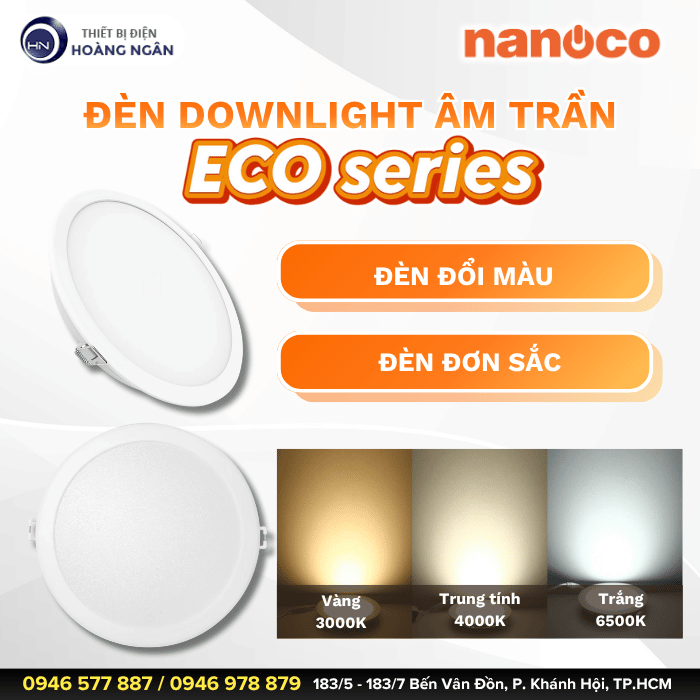 Đèn Downlight Âm Trần ECO Series Nanoco