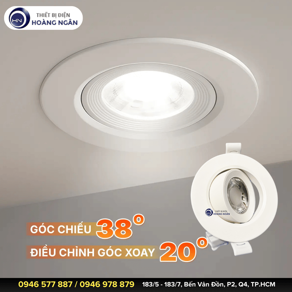 Đèn Downlight Chỉnh Góc Nanoco