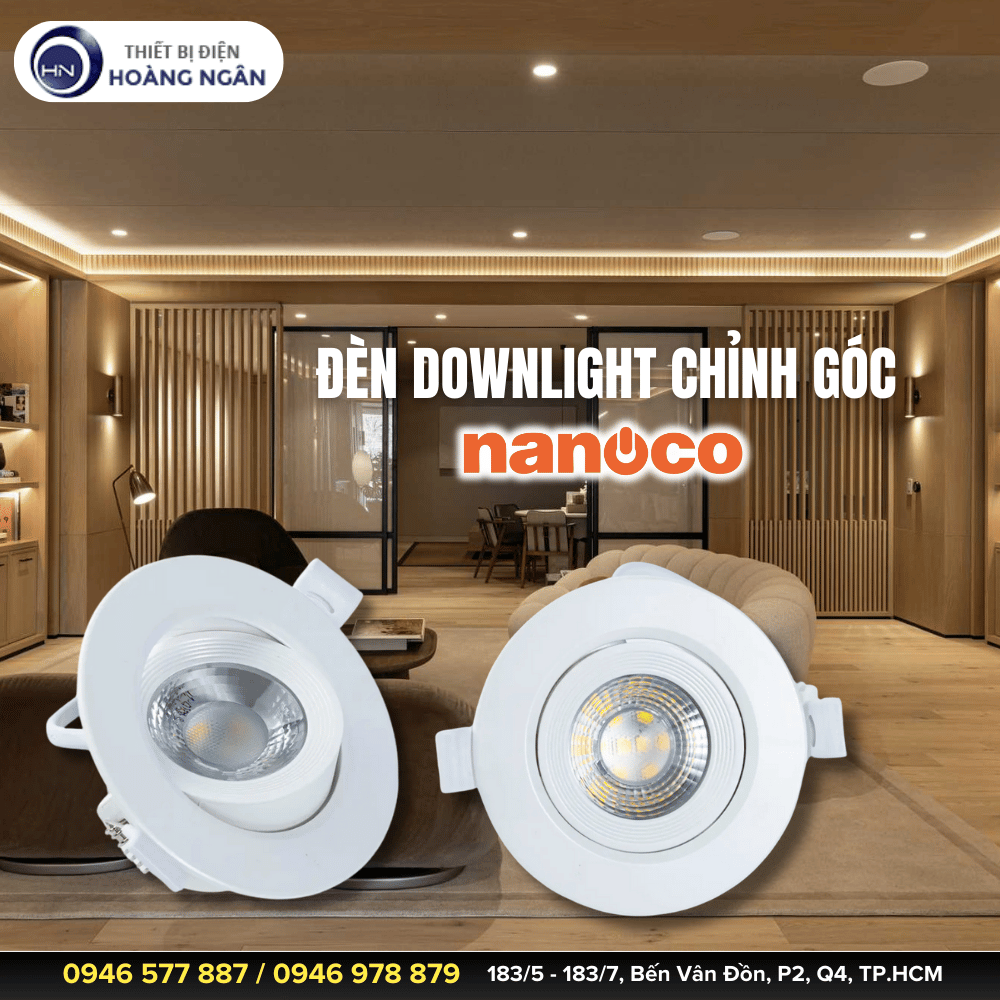 Đèn Downlight Chỉnh Góc Nanoco