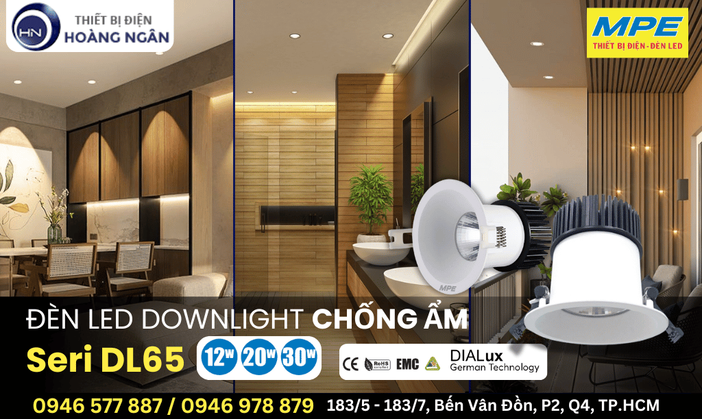 Đèn LED Downlight Chống Ẩm MPE - Seri DL65