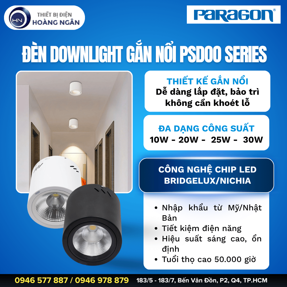 Đèn Downlight Gắn Nổi PSDOO Series Paragon