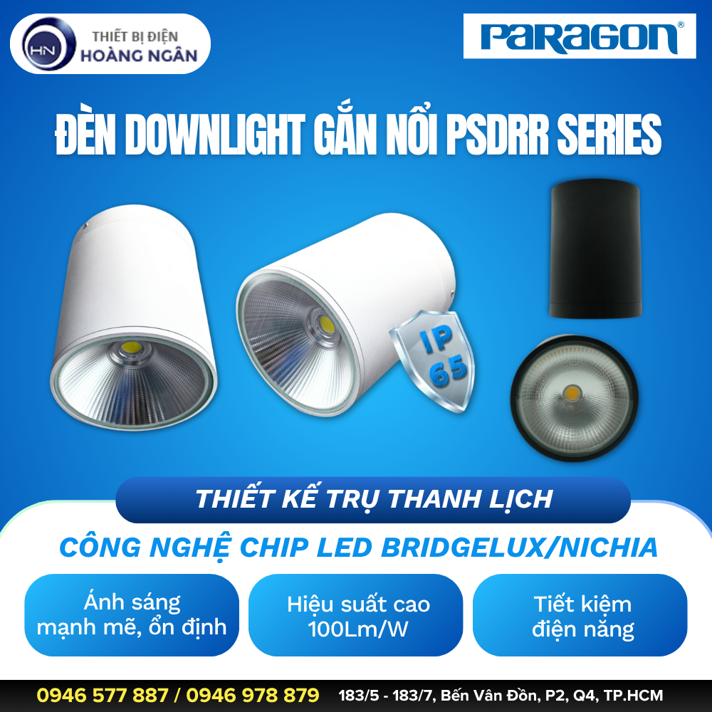 Đèn Downlight Gắn Nổi Paragon PSDRR Series