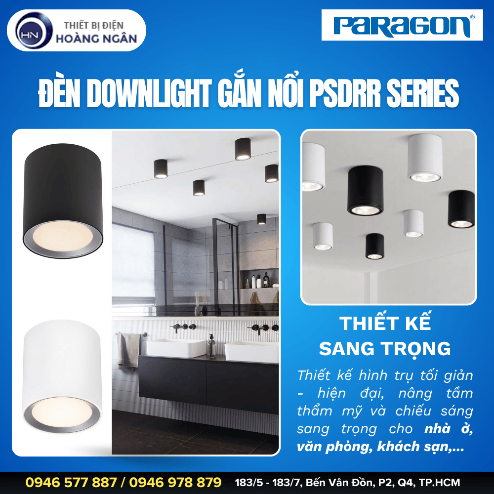 Đèn Downlight Gắn Nổi Paragon PSDRR Series