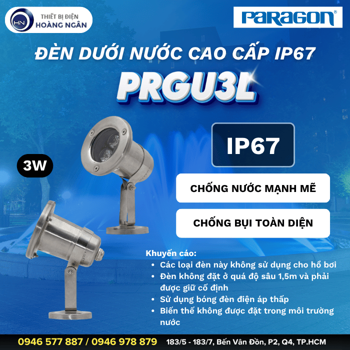 Đèn Dưới Nước Paragon PRGU3L