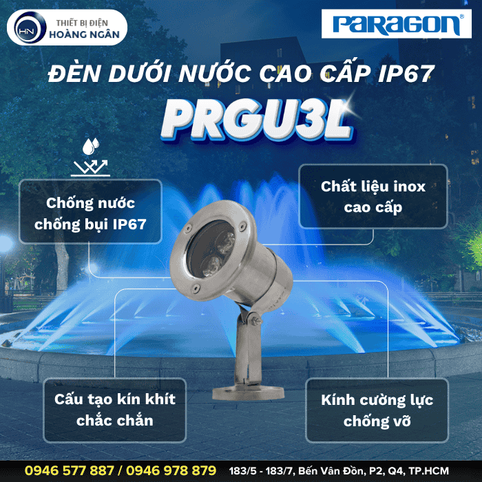 Đèn Dưới Nước Paragon PRGU3L