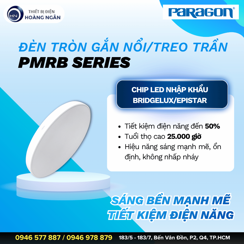 Đèn Gắn Nổi Hoặc Treo Trần Paragon PMRB Series