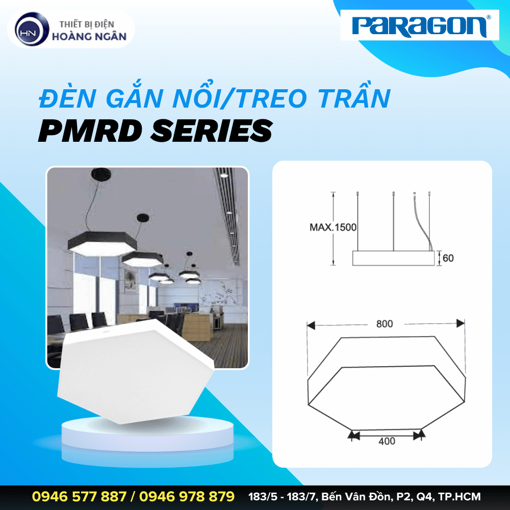 Đèn Gắn Nổi Hoặc Treo Trần Paragon PMRD Series