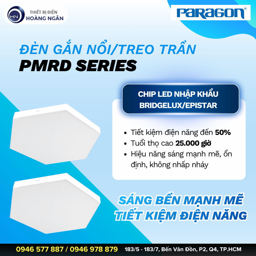 Đèn Gắn Nổi Hoặc Treo Trần Paragon PMRD Series