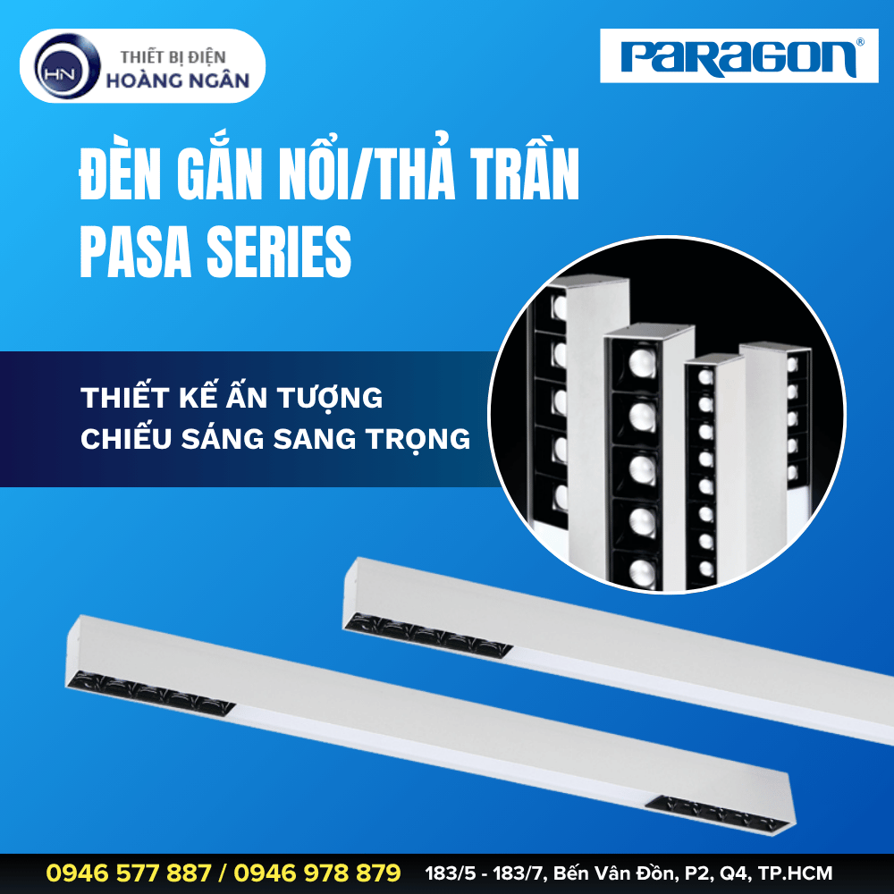 Đèn Gắn Nổi Hoặc Treo Trần Paragon PASA Series