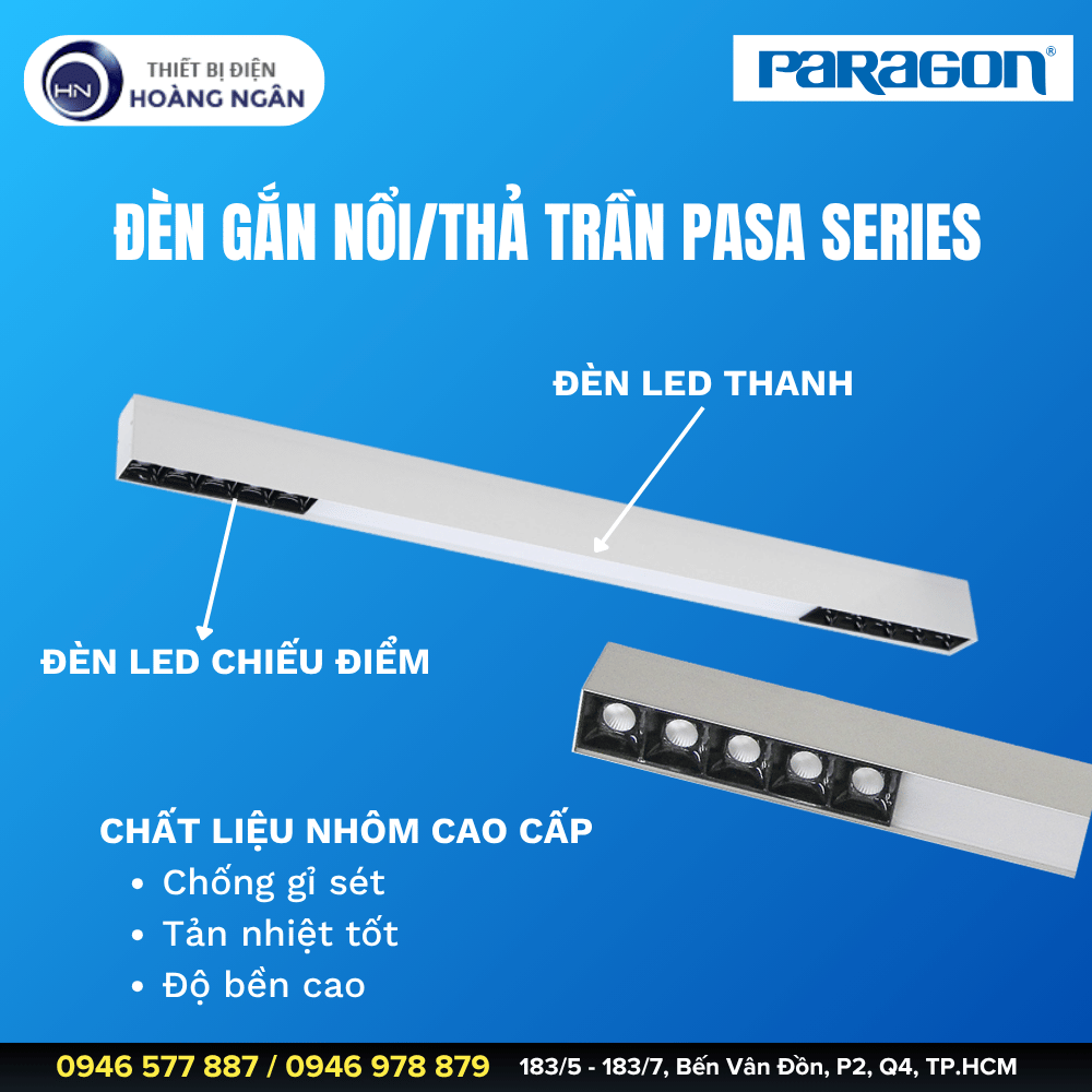 Đèn Gắn Nổi Hoặc Treo Trần Paragon PASA Series