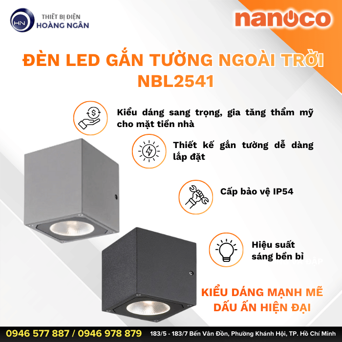 Đèn gắn tường Nanoco