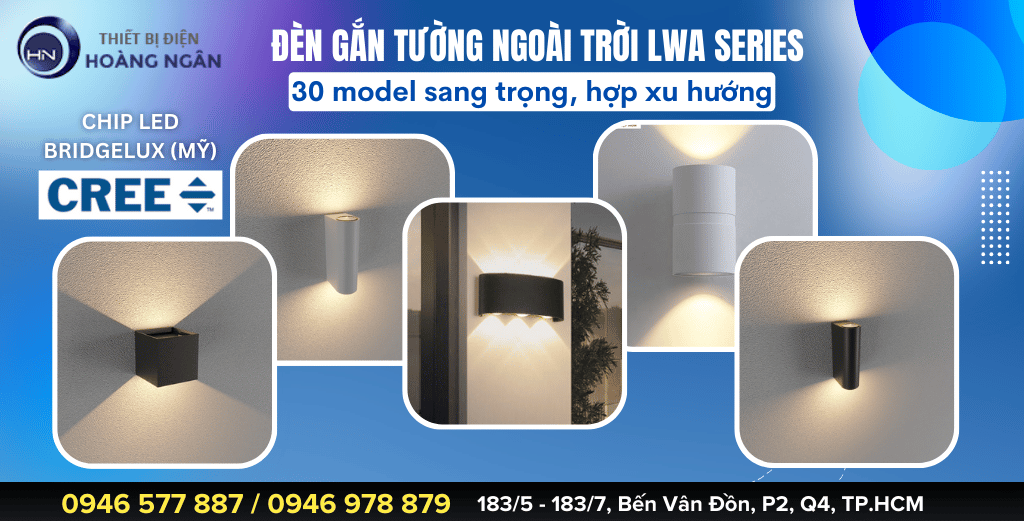 Đèn gắn tường ngoài trời Kingled LWA Series