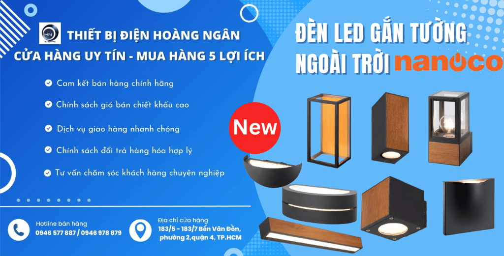 Đèn Gắn Tường Ngoài Trời NANOCO