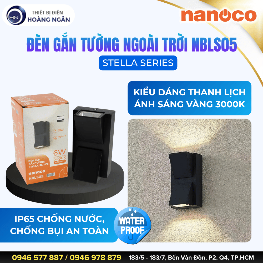 Đèn Gắn Tường Ngoài Trời NBLS05 Nanoco