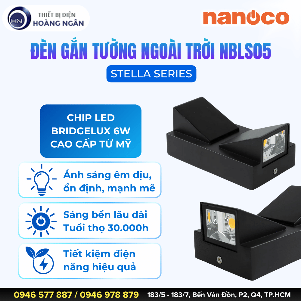 Đèn Gắn Tường Ngoài Trời NBLS05 Nanoco