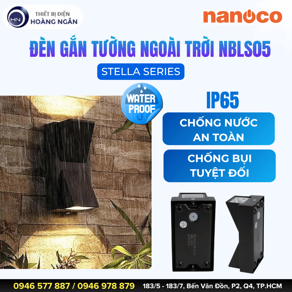 Đèn Gắn Tường Ngoài Trời NBLS05 Nanoco