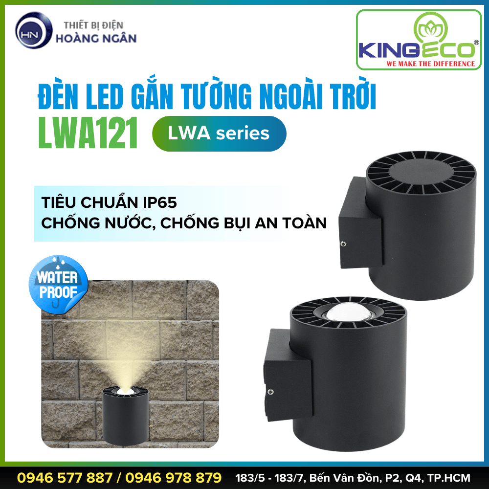 Đèn Gắn Tường Ngoài Trời KINGLED LWA121 (LWA Series)