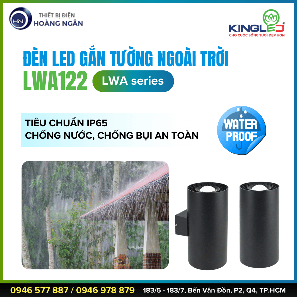 Đèn Gắn Tường Ngoài Trời KINGLED LWA122