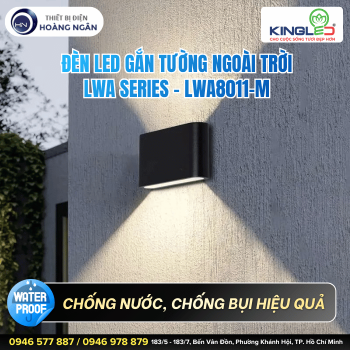 Đèn Gắn Tường Ngoài Trời LWA8011-M KINGLED