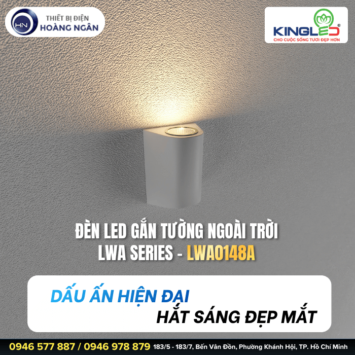 Đèn Gắn Tường Ngoài Trời LWA0148A KingLED