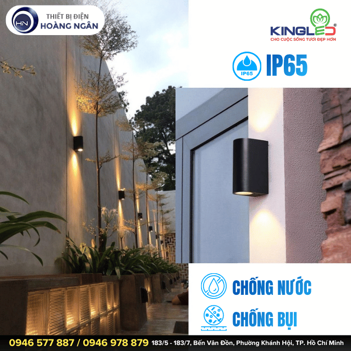 Đèn Gắn Tường Ngoài Trời KingLED LWA0149B