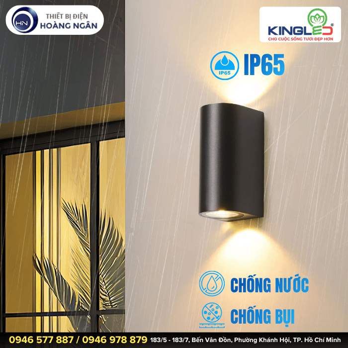 Đèn Gắn Tường Ngoài Trời KingLED LWA0149B
