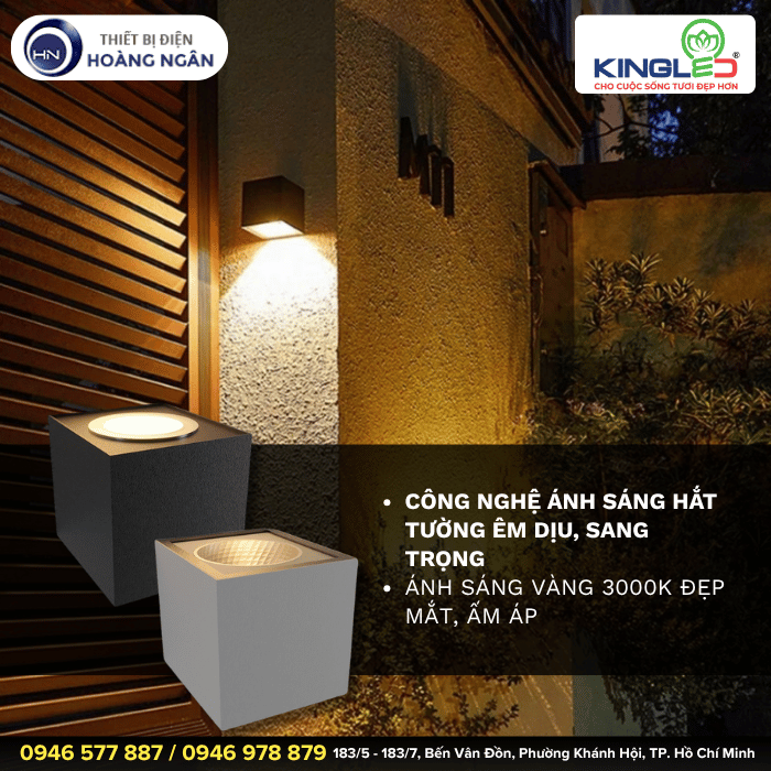 Đèn Gắn Tường Ngoài Trời KingLED LWA0150A