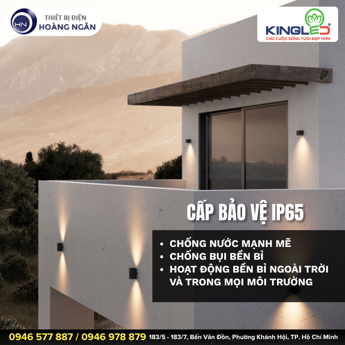Đèn Gắn Tường Ngoài Trời KingLED LWA0150A