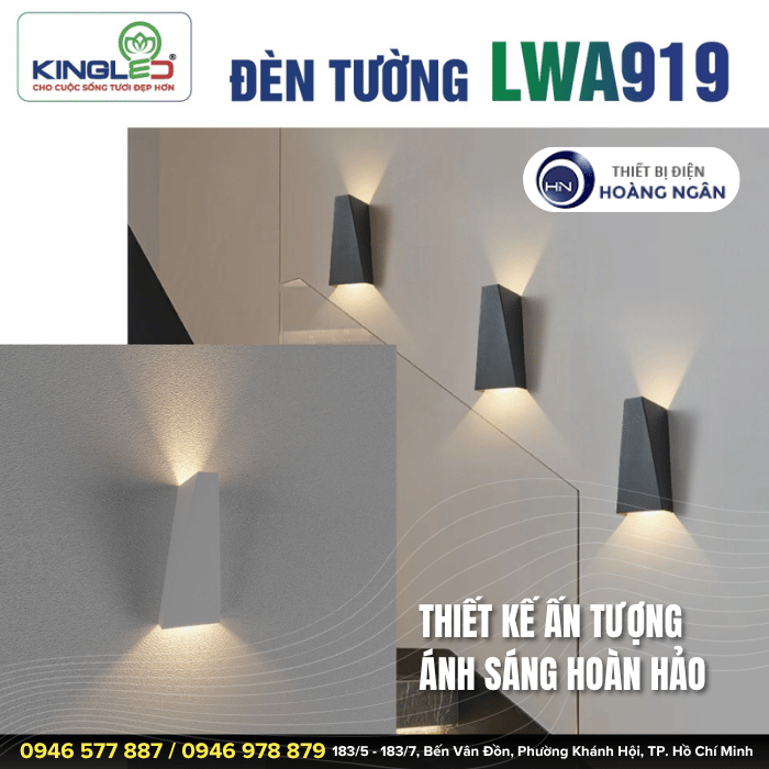 Đèn Gắn Tường Ngoài Trời KingLED LWA919