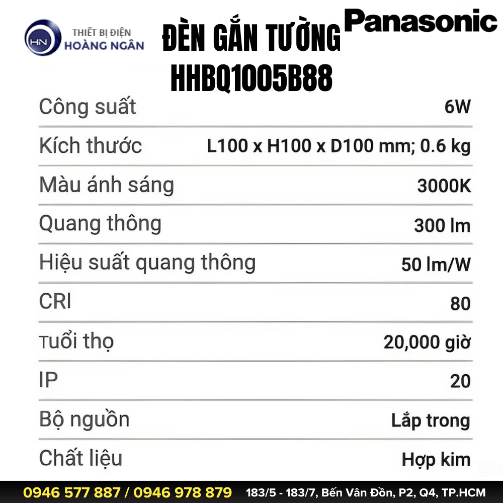 Đèn Gắn Tường Panasonic HHBQ1005B88