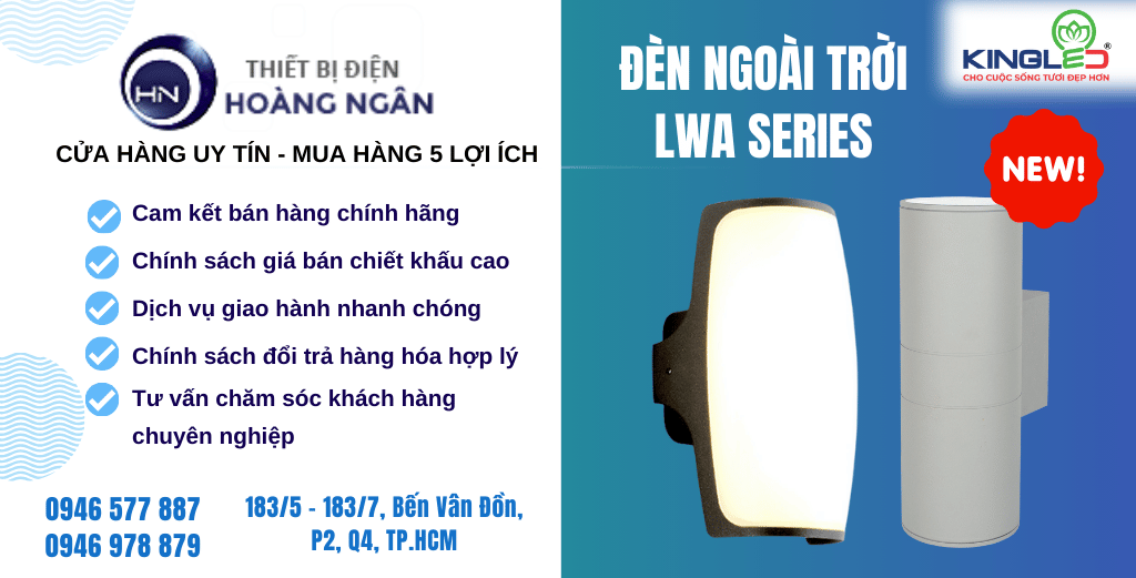 Đèn Hắt Ngoài Trời LWA Series Mẫu Mới