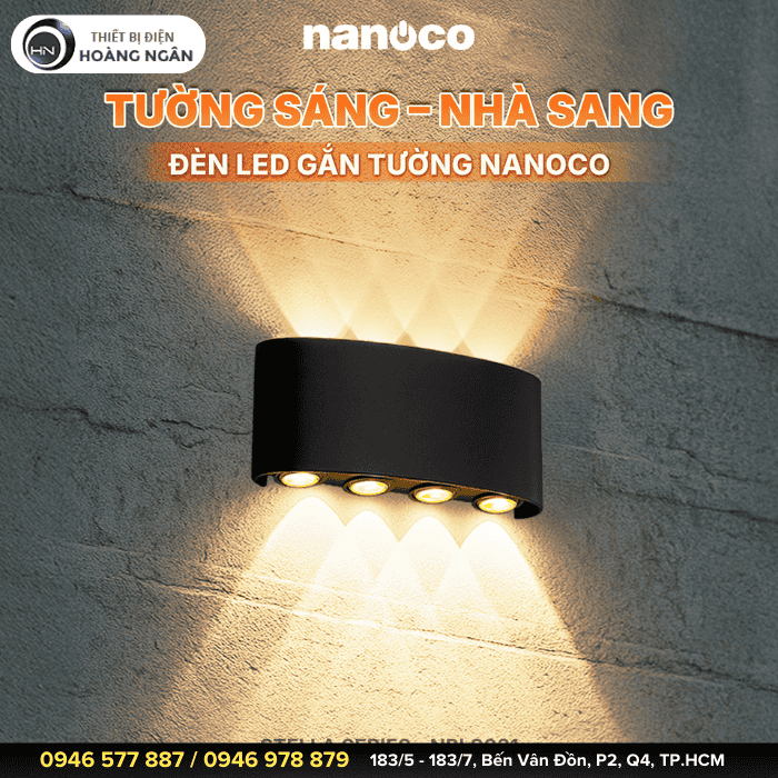 Đèn Hắt Tường Ngoài Trời Nanoco NBLS016