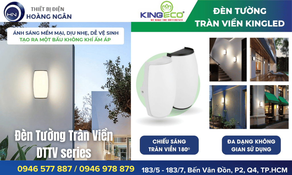 Đèn Hắt Tường Tràn Viền DTTV Series KingLED