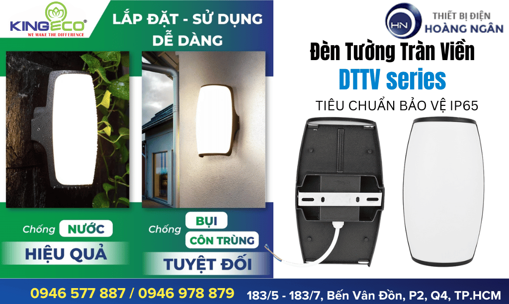 Đèn Hắt Tường Tràn Viền DTTV Series KingLED