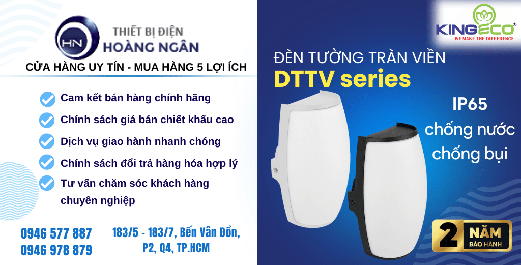 Đèn Hắt Tường Tràn Viền DTTV Series KingLED