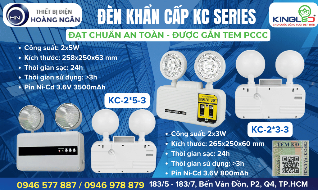 Đèn khẩn cấp KC Series KingLED