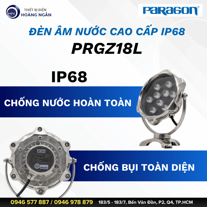 Đèn LED Âm Nước IP68 PRGZ18L Paragon