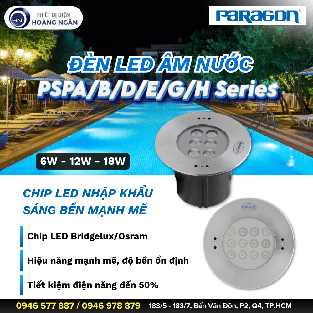 Đèn LED Âm Nước Paragon PSPABDEGH Series