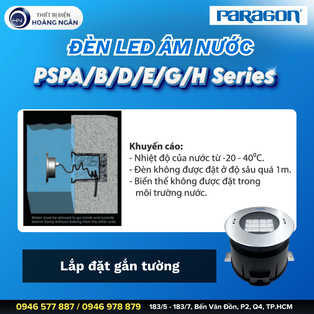 Đèn LED Âm Nước Paragon PSPABDEGH Series