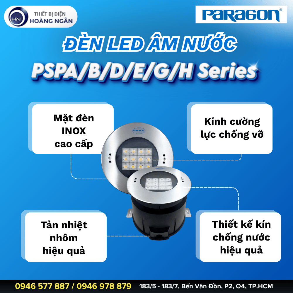 Đèn LED Âm Nước Paragon PSPABDEGH Series