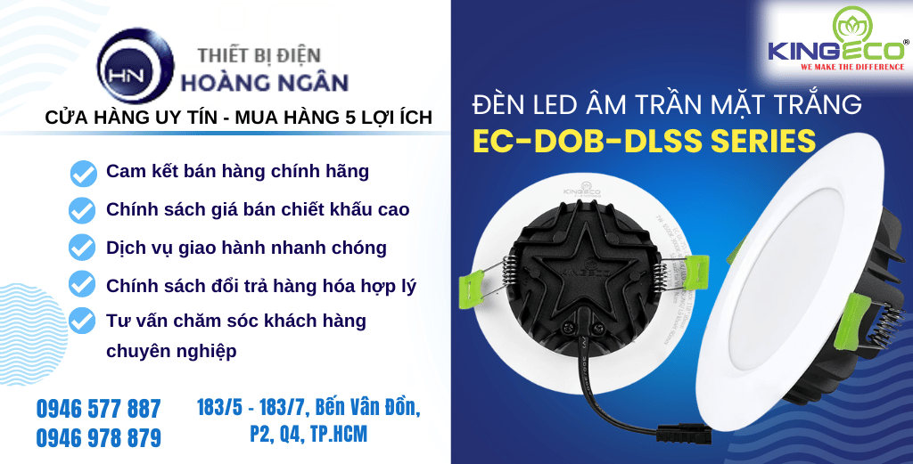 Đèn LED Âm Trần 9W EC-DOB-DLSS Kingeco