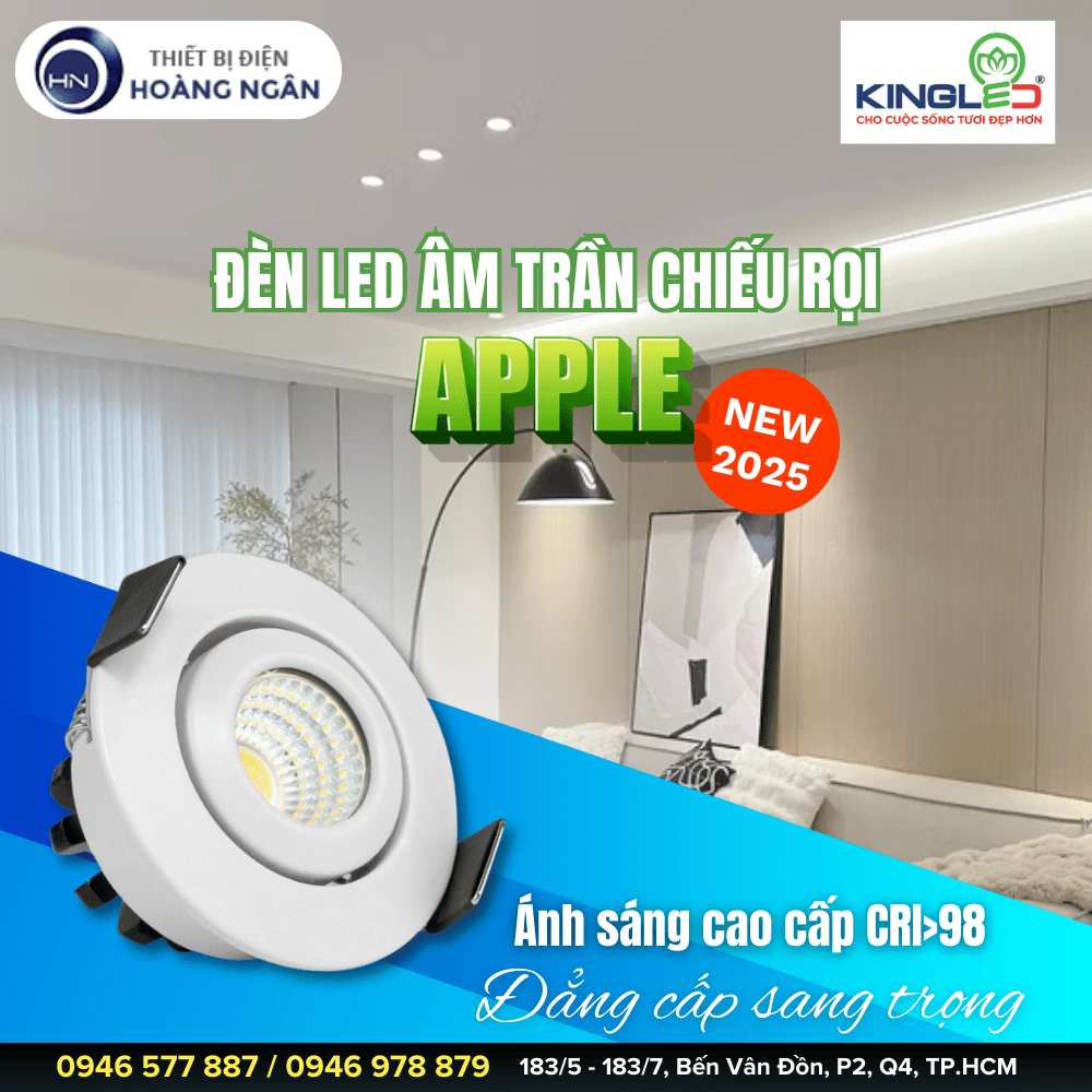 Đèn LED Âm Trần Chiếu Rọi Apple (DLR-BR Series) KINGLED