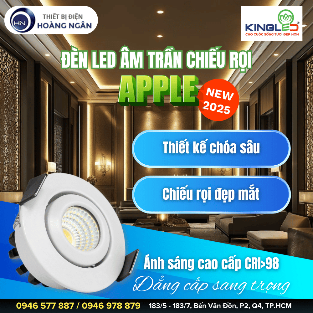 Đèn LED Âm Trần Chiếu Rọi Apple (DLR-BR Series) KINGLED